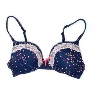 Victoria’s Secret / Body By Victoria Floral Push-Up Bra Sz 32C